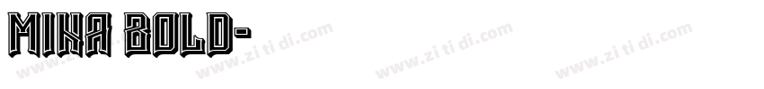 Mina Bold字体转换